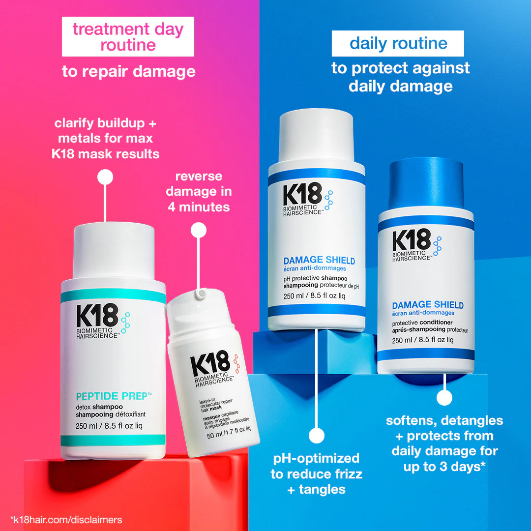 K18 Leave-In Molecular Repair Hair Mask - Prep + Repair at Home Duo - Image 5